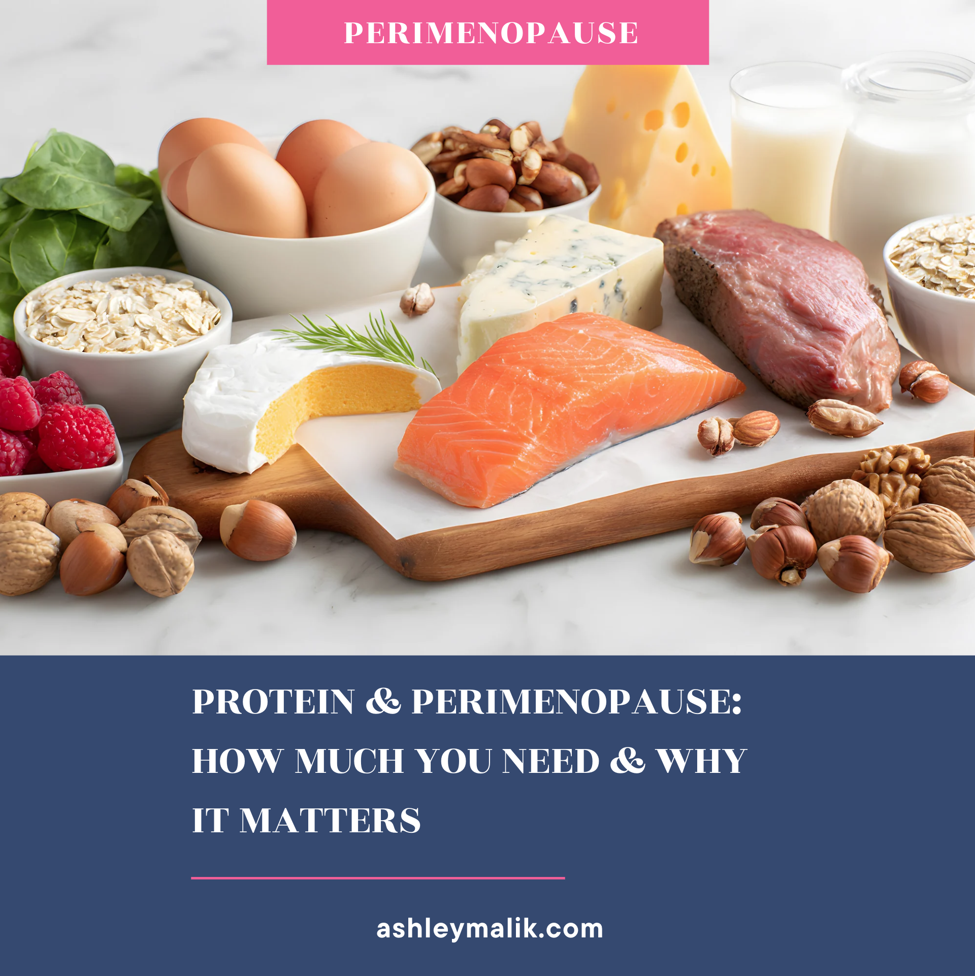 Ashley Malik Health Coach Protein and Perimenopause How Much You Need and Why It Matters